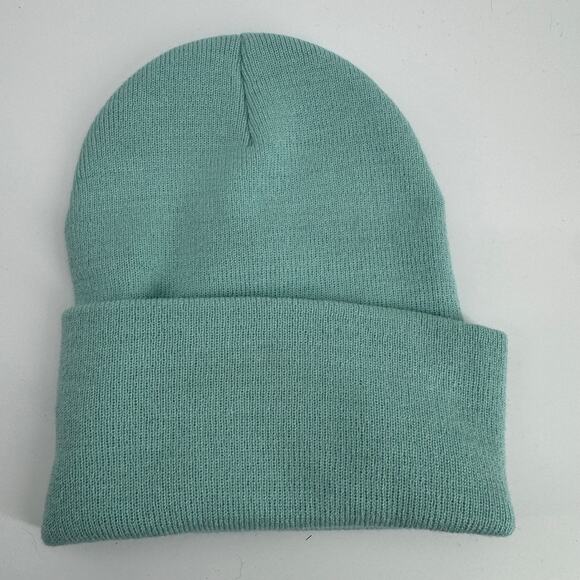 Carhartt A18 Knit Cuffed Beanie Mint Green Acrylic Hat Workwear Streetwear - Picture 3 of 5